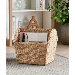 Beliani VINH - Tijdschriftenrek - Lichtbruin - Waterhyacint