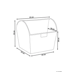 Beliani VINH - Tijdschriftenrek - Lichtbruin - Waterhyacint