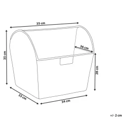 Beliani VINH - Tijdschriftenrek - Lichtbruin - Waterhyacint