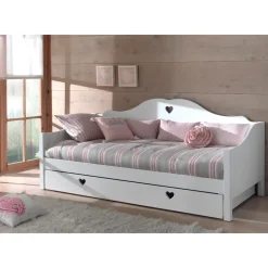 Vipack kajuitbed Amori met rolbed/opberglade - wit - 212x97x95 cm Online