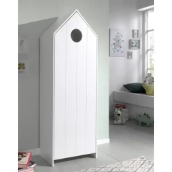 Vipack kledingkast Casimi 1 deurs - wit - 171,5x57,6x37 cm Sale