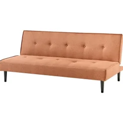 Beliani VISBY - Slaapbank 3-zits - Goudbruin - Polyester Hot