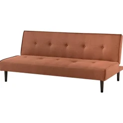 Beliani VISBY - Slaapbank 3-zits - Goudbruin - Polyester Hot