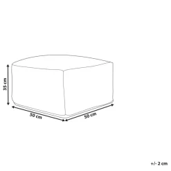 Beliani VISHVI - Poef - Blauw - Katoen Online