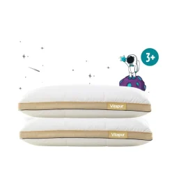 Vitapur Kinderkussen - Traagschuim vulling - 40x60 cm - 2 stuks Best