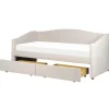 Beliani VITTEL - Bed met opberger - Beige - Polyester Sale