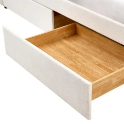 Beliani VITTEL - Bed met opberger - Beige - Polyester Sale