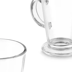 Vivalto Caffe Latte/koffie glazen Paris - glas - 6x - 280 ml Hot