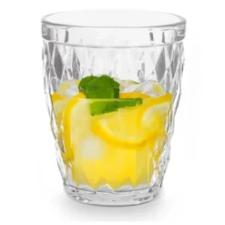 Vivalto Drinkglazen/waterglazen Diamonds - glas - 6x - 250 ml Clearance