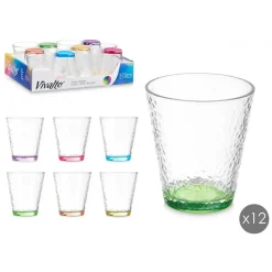 Vivalto Waterglazen/drinkglazen - 12x - mix - 375 ml - 10 cm Discount