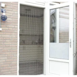 IVOL Vliegengordijn / Deurgordijn - Robin - 90x220 cm - Grijs / Taupe