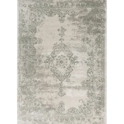 Leen Bakker Vloerkleed Urali - crème/groen - 200x290 cm Online