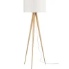 Leen Bakker Vloerlamp Gaia - naturel - Ø50x150 cm