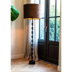 Light & Living Vloerlamp Gitaya - Zwart - Ø18cm New
