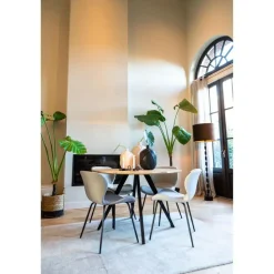 Light & Living Vloerlamp Gitaya - Zwart - Ø18cm New