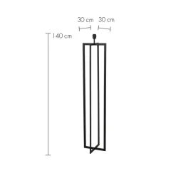Light & Living Vloerlamp Mace - Zwart - 30x30x140cm Sale
