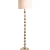 Leen Bakker Vloerlamp Noah - naturel hout - 156xØ40 cm Best