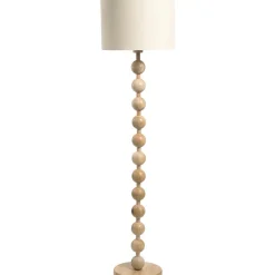 Leen Bakker Vloerlamp Noah - naturel hout - 156xØ40 cm Best