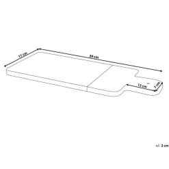 Beliani VOLOS - Dienblad - Wit - Hout