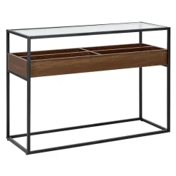 Beliani WACO - Consoletafel - Zwart - Metaal Outlet