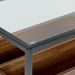 Beliani WACO - Consoletafel - Zwart - Metaal Outlet