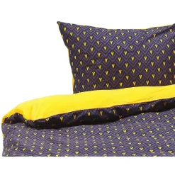 Beliani WALLINGFORD 200 - Beddengoed - Blauw - 135 x 200 cm - Katoen Discount