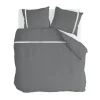 Walra - Dekbedovertrek Timeless Chic - 200x220 cm - Antraciet Best