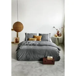 Walra - Dekbedovertrek Timeless Chic - 200x220 cm - Antraciet Best