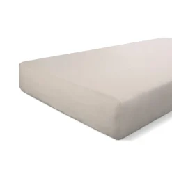 Walra - Hoeslaken Katoen - 90x200 cm - Zand Clearance