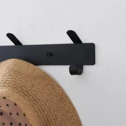 ACAZA Wand Kapstok in Metaal, Hangende Muurkapstok van 49 cm Lang met 10 Haken, Zwart Online