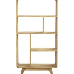 Leen Bakker Wandkast Bulan - naturel - 80x33x150 cm Outlet