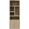 Giga Meubel Wandkast Hardhout Beige - 80x45x220cm - Xander Sale