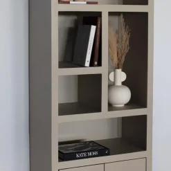 Giga Meubel Wandkast Hardhout Beige - 80x45x220cm - Xander Sale