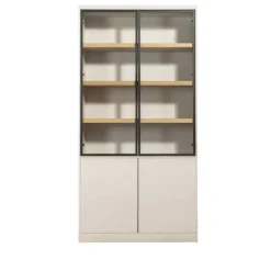 Leen Bakker Wandkast Virgil - zand - 220x110x40 cm