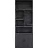 Giga Meubel Wandkast Zwart - 80x45x220cm - Kast Xander Best