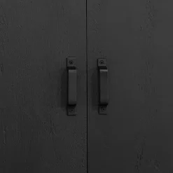 Giga Meubel Wandkast Zwart - 80x45x220cm - Kast Xander Best