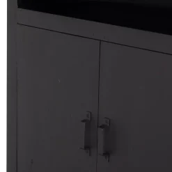 Giga Meubel Wandkast Zwart - 80x45x220cm - Kast Xander Best