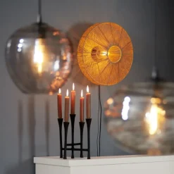 Light & Living Wandlamp Lyra - Bruin - Ø43cm Sale