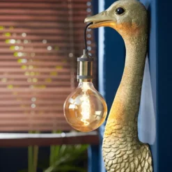 Light & Living Wandlamp Ostrich - Goud - 18x15,5x57,5cm