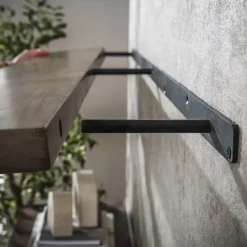 Giga Living Wandplank Bruin Acaciahout - 120x20x4cm - Carve Sale