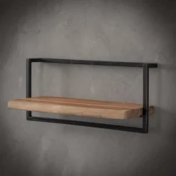 Giga Living Wandplank Edge 65x25x30cm - Acaciahout & Metaal Sale