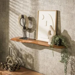 Leen Bakker Wandplank Oranja 120 cm-massief acacia Clearance