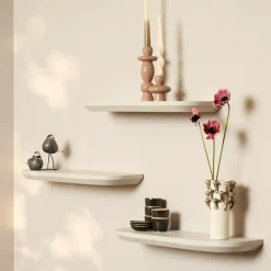 StarFurn Wandplank Zand - Set van 3 - 60x20x15cm - Gusta