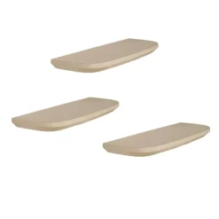 StarFurn Wandplank Zand - Set van 3 - 60x20x15cm - Gusta
