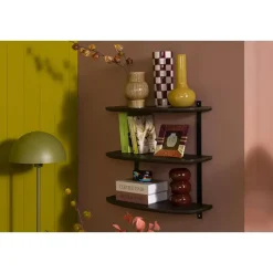 Leen Bakker Wandrek Daan - donkerbruin essenhout - 60x60x24 cm New