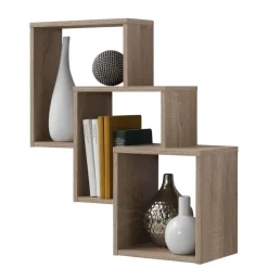 FMD Wandrek Fibi met 3 vakken - eik Outlet