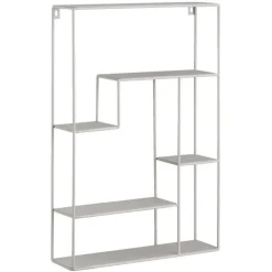 Leen Bakker Wandrek Londen taupe metaal 55x35,8x10 cm Discount