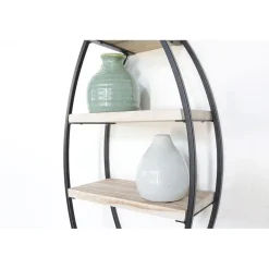 IVOL Wandrek ovaal met 4 houten plankjes - 26x60 cm Best