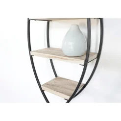 IVOL Wandrek ovaal met 4 houten plankjes - 26x60 cm Best