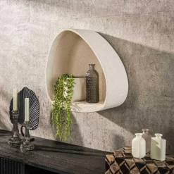 Leen Bakker Wandschap Goutte 45 cm-marmer composiet Outlet